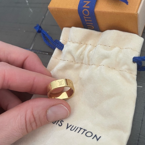 Louis Vuitton NANOGRAM RING size M - Picture 2 of 5